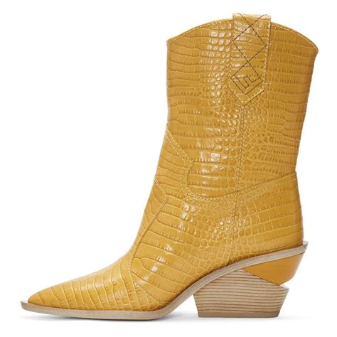 fendi and yellow|fendi yellow boots.